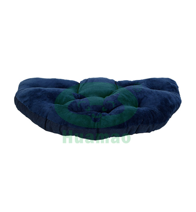 Dual-purpose Dark Blue Pet Bed Cushion